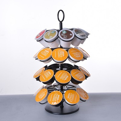 YZ1609 Disassembled  Saving Cost Of Shipping  32pcs K-Cup Capsule Holder Metal Coffee Pod Storage Holder Rack for Office