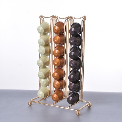 YZ1366C High Quality Metal 42 pcs Capsule Holder Table Stand Nespresso Coffee Capsule Holder