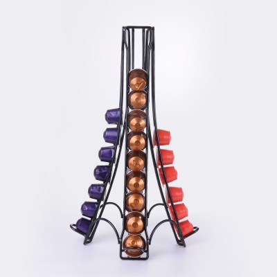 YZ1368C Metal Tower Type Coffee Capsule Rack For 40 Pack Nespresso